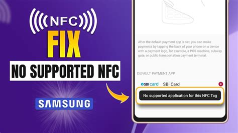 no supported app for this nfc tag keeps popping up|nfc not working samsung.